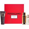 Set Salvatore Ferragamo: Ferragamo Spicy Leather, Eau De Parfum, For Men, 15 ml + Ferragamo Spicy Leather, Eau De Parfum, For Men, 100 ml + Ferragamo Spicy Leather, Shower Gel, For All Skin Types, 100 ml Парфюмерные наборы
