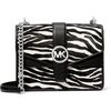 Sieviešu ādas soma Michael Kors Greenwich 35S5SGRC1HBLA, melna, 20 × 16 × 6 cm Женские сумки