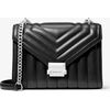 Sieviešu ādas soma Michael Kors Whitney 35R4SWHL6UBLA, melna, 24 × 18 × 8 cm Женские сумки