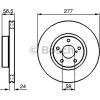 Bosch Bremžu disks 0 986 479 147