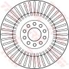 TRW Bremžu disks DF4268S