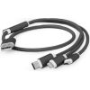 CABLE USB CHARGING 3IN1 1M/BLACK CC-USB2-AM31-1M GEMBIRD