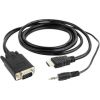 CABLE HDMI-VGA +3.5MM/1.8M A-HDMI-VGA-03-6 GEMBIRD