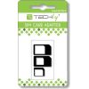 Techly SIM card adapter, SIM, nano-SIM, Micro-SIM