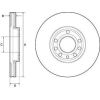 Delphi Bremžu disks BG3713C