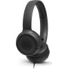 JBL Tune T500 Black on-ear austiņas ar mikrofonu, melnas