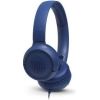 JBL T500 Blue on-ear austiņas ar mikrofonu, zilas