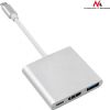 Maclean MCTV-840 Adapter USB-C - HDMI / USB 3.0 / USB-C metal housing 4K OTG