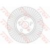TRW Bremžu disks DF6234