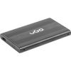 Natec UGO HDD/SSD enclosure for 2.5'' SATA - USB2, Aluminum, black