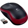 Logitech M185 Compact Wireless Mouse Red Optical pele