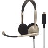 Koss austiņas CS100USB Headband/On-Ear, USB, Microphone, Gold, Noice canceling,