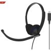 Koss Headphones CS200 USB Headband/On-Ear, USB, Microphone, Black,