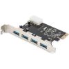 DIGITUS Add-On Card USB3.0 PCI Express, 4xUSB3.0, Chip: VL805