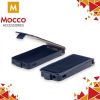 Mocco Kabura Rubber Case Vertikāli Atverams Premium Eco ādas Maks Telefonam Huawei P8 Lite (2017) Melns