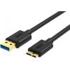 Unitek cable USB 3.0. microUSB-USB, 1,0m; Y-C461BBK
