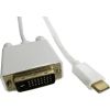 Qoltec DisplayPort Alternate mode USB 3.1 CM / DVI M | 4Kx2K | 1m