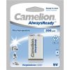 Camelion 9V/6HR61, 200 mAh, AlwaysReady Rechargeable Batteries Ni-MH, 1 pc(s)