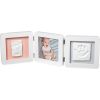 Baby Art Double 2P Essentials komplekts mazuļa pēdiņu/rociņu nospieduma izveidošanai, balts - 3601097200