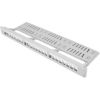 Lanberg keystone Patch Panel 19'' with organizer, 24 port  1U, grey