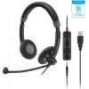 SENNHEISER WIRED BINAURAL HEADSET 3.5MM, USB, IN-LINE CALL CONTROL ON USB CABLE, MS