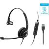 SENNHEISER WIRED MONOAURAL HEADSET, USB CONNECTIVITY AND IN-LINE CALL CONTROL MS