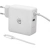 Manhattan Power Delivery charger USB-C 5-20V up to 60W USB-A 5V up to 2.4A white