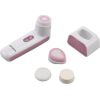 ORAVA Facial Cleanser FB-04 Power source type Batteries 3 V (2x 1,5 V AAA), Number of brush heads included 4 heads for different use,  White/pink