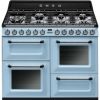 Smeg TR4110AZ Cooker | 110x60 cm | Victoria | Pastel blue | Hob type: Gas | Type of main oven: Thermo-ventilated | Type of second oven: Fan assisted | A | A