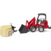 BRUDER Schaffer compact loader 2630 with bale gripper + 1 round bale, 2192