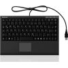 Raidsonic IcyBox KeySonic Mini keyboard, smart touchpad, USB 2.0, Black