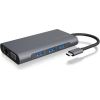 Raidsonic IcyBox Docking Station USB Type-C, 3xUSB, HDMI 4k@30Hz, VGA, SD/microSD