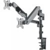 Manhattan Double desk LED/LCD monitor arm 17''-32'' 2x8kg gas spring adjustable