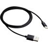 CANYON Type C USB Standard cable, cable length 1m, Black, 15*8.2*1000mm, 0.018kg