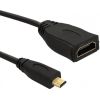 Qoltec HDMI Cable A female | Micro HDMI D male | 0.2m