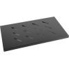 Lanberg fixed shelf 19'' 600mm, 1U/465x300mm, max load capacity up to 20kg black
