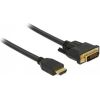 Delock HDMI to DVI 24+1 cable bidirectional 1 m