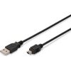 ASSMANN USB 2.0 HighSpeed  Cable USB A M (plug)/miniUSB B (5pin) M (plug) 3m bl