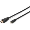 ASSMANN HDMI 1.4 HighSpeed w/Ethernetem Cable HDMI A M (plug)/microHDMI D 1m