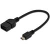 ASSMANN USB2.0 HighSpeed OTG Adapter Cable microUSB B M(plug)/USB A F(jack)0,2m