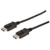 Assmann Cable DisplayPort 1080p 60Hz FHD Type DP/DP M/M with interlock black 1m