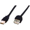 ASSMANN USB 2.0 HighSpeed Extension cable USB A M (plug)/USB A F (jack) 5m black