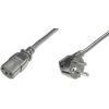 ASSMANN Power cord Schucko angled/IEC C13 M/F 0,75m