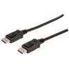 Assmann Cable DisplayPort 1080p 60Hz FHD Type DP/DP M/M with interlock black 2m