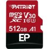 Patriot EP Series 512GB MICRO SDXC V30, up to 100MB/s