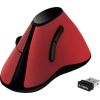 LOGILINK -  Ergonomic vertical mouse, wireless 2.4 GHz, red