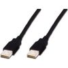 ASSMANN USB 2.0 HighSpeed Connection Cable USB A M (plug)/USB A M (plug) 3m blak