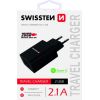 Swissten Premium Зарядное устройство USB 2.1А / 10.5W Черное
