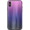 ILike iPhone XR Aurora Glass case  Pink-Black