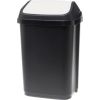 Keeeper Atkritumu tvertne ar šūpoļveida vāku, 25 L, antracīta/bēša krāsā